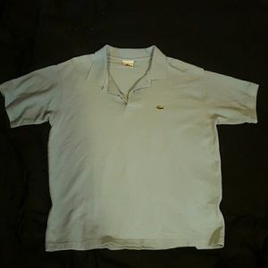 Lacoste polo mens size 6 large light blue